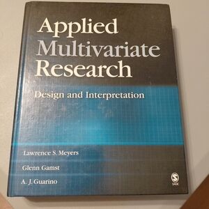 Applied Multivariate Research College Textbook Graduate PhD